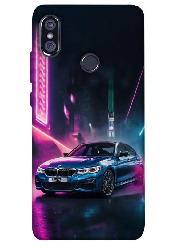 Чехол с принтом для Xiaomi Redmi Note 5 Pro, 5 (DC) для Сяоми, ксиоми редми ноте 5 об, ноте 5 Неоновое BMW No Brand (338601835)