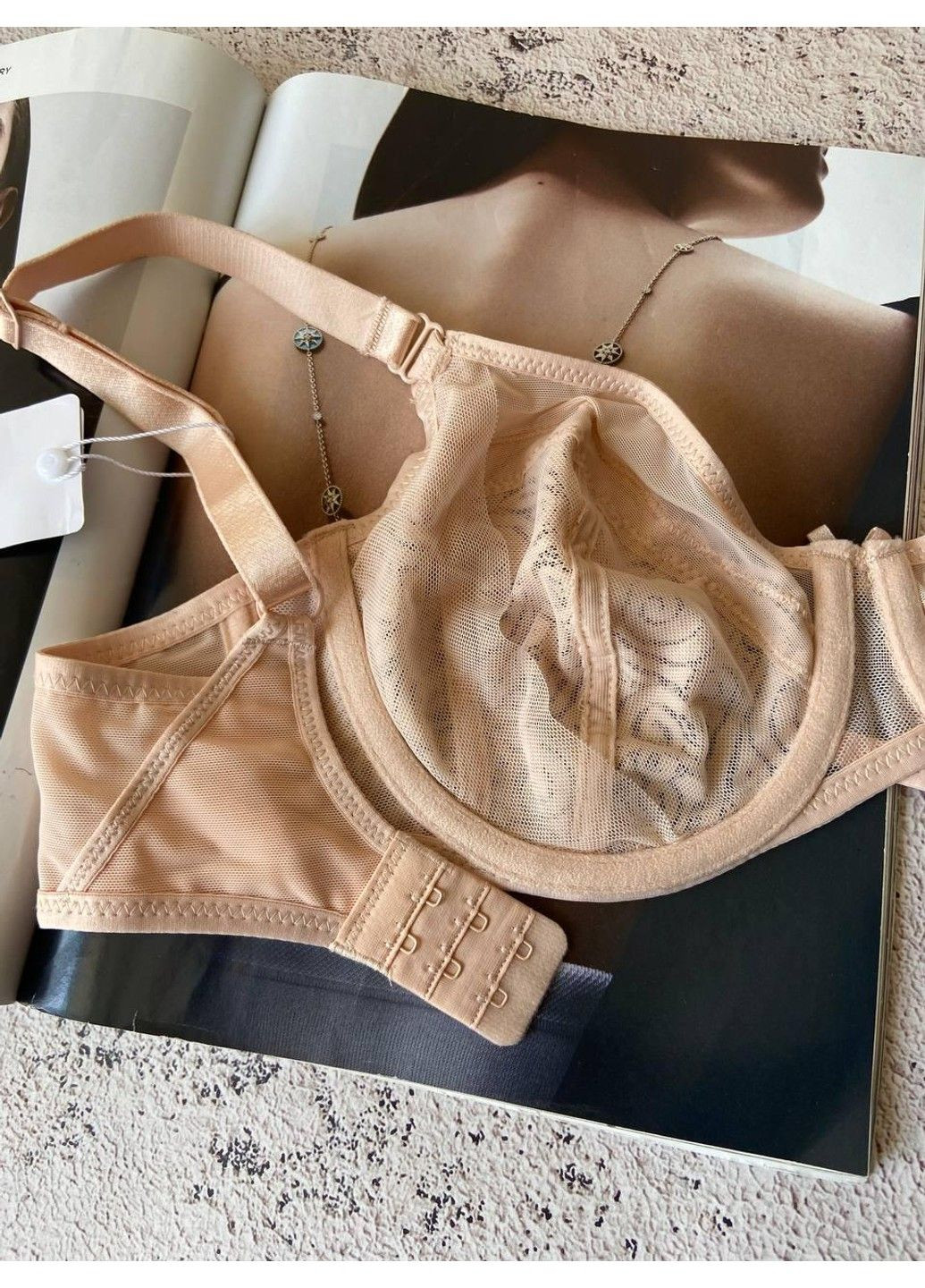 Бежевий бюстгальтер без поролону бежевий Lanny Mode