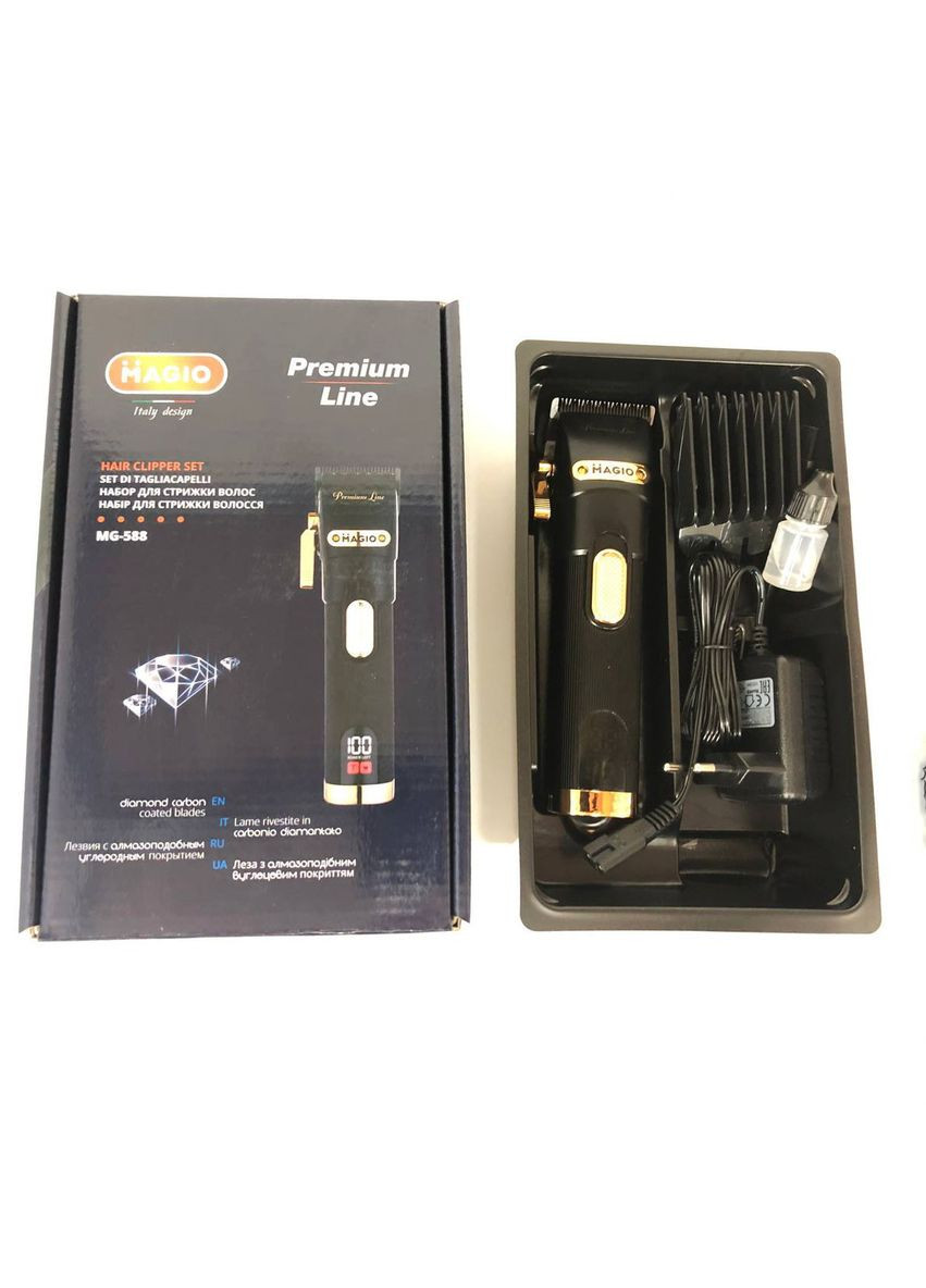 Професійна машинка для стрижки волосся з насадками MG-588, Електрична машинка JM-826 для стрижки Magio (351485842)
