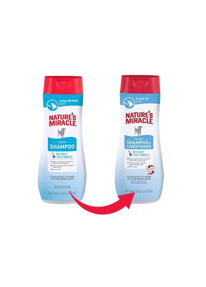 Шампунь-кондиционер 8in1 для щенков с ароматом хлопка 473 мл (*) Nature's Miracle (322591894)