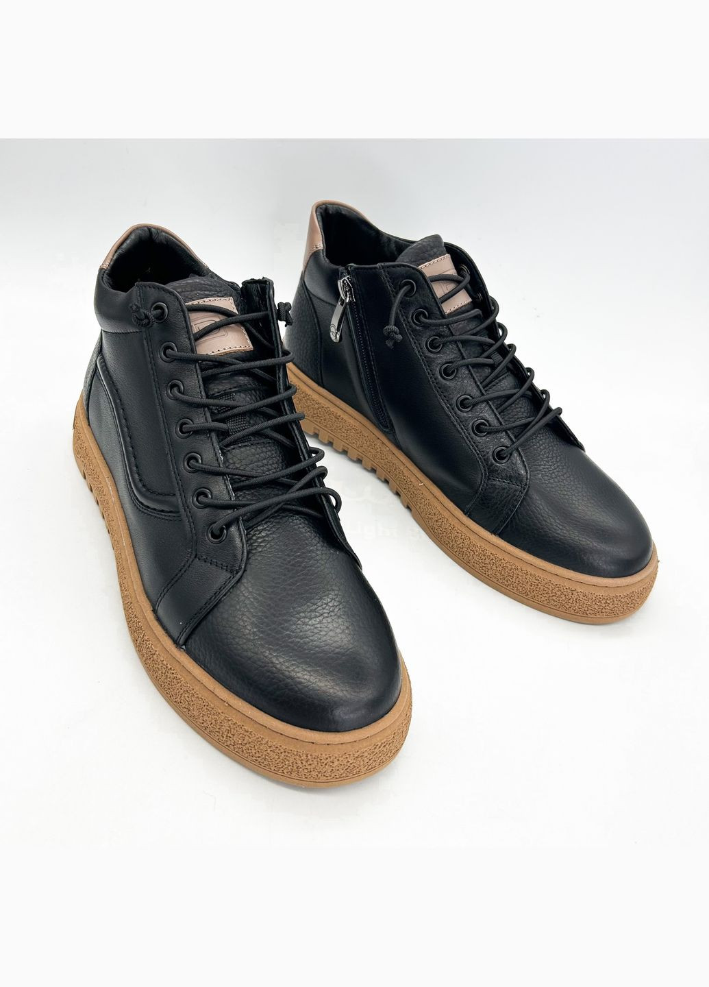 Черные осенние ботинки (р) кожа 0-2-2-4626065 Kadar