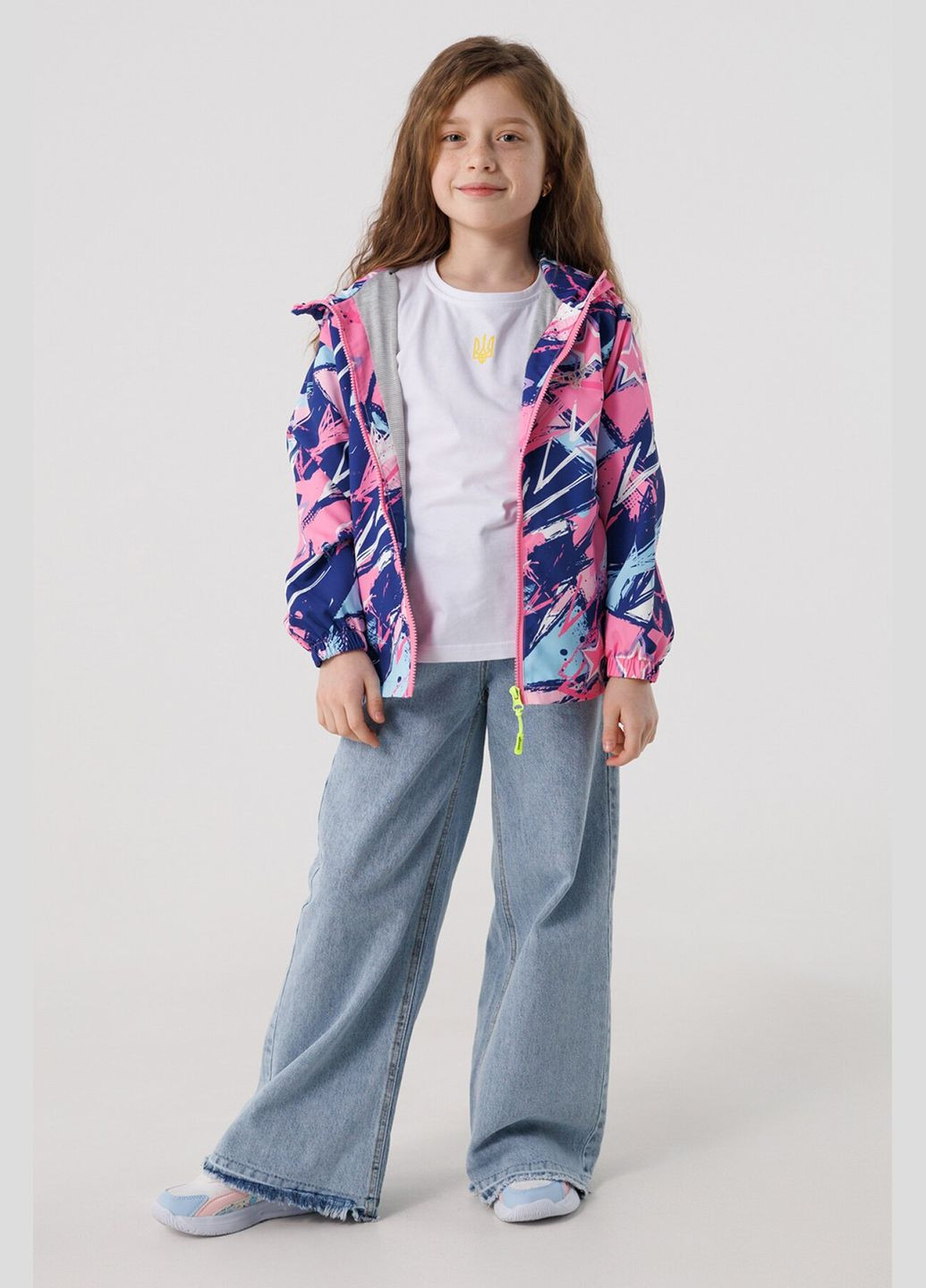 Комбинированная демисезонная ветровка Dinomin