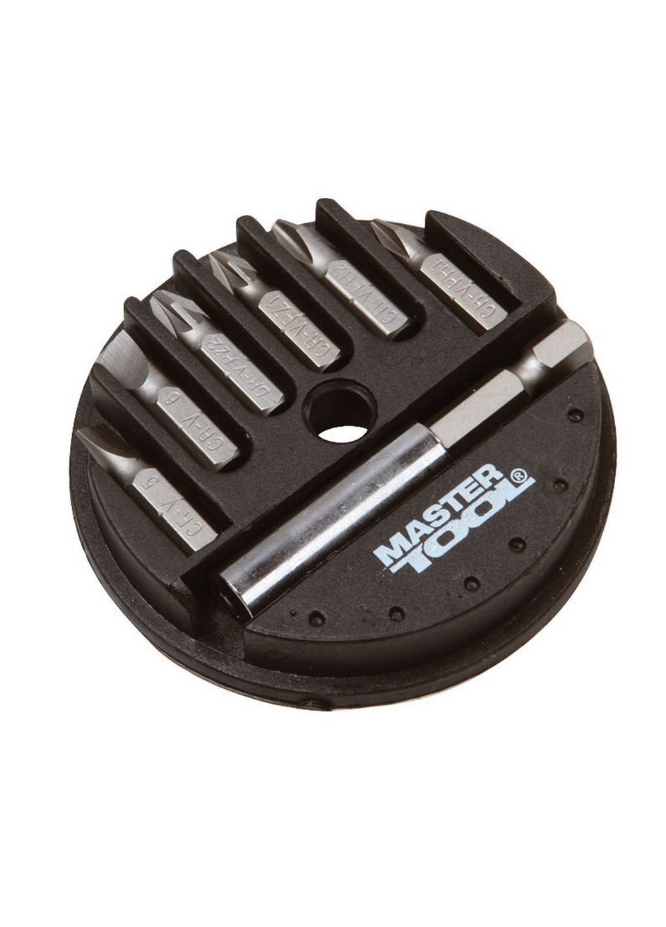 Набір насадок викруткових 7 шт 25 мм 1/4" з тримачем 40-0381 Mastertool (364964614)