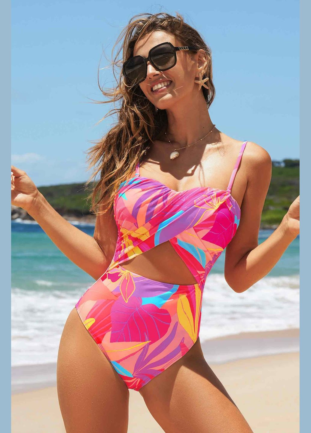 Комбинированный летний купальник CUPSHE