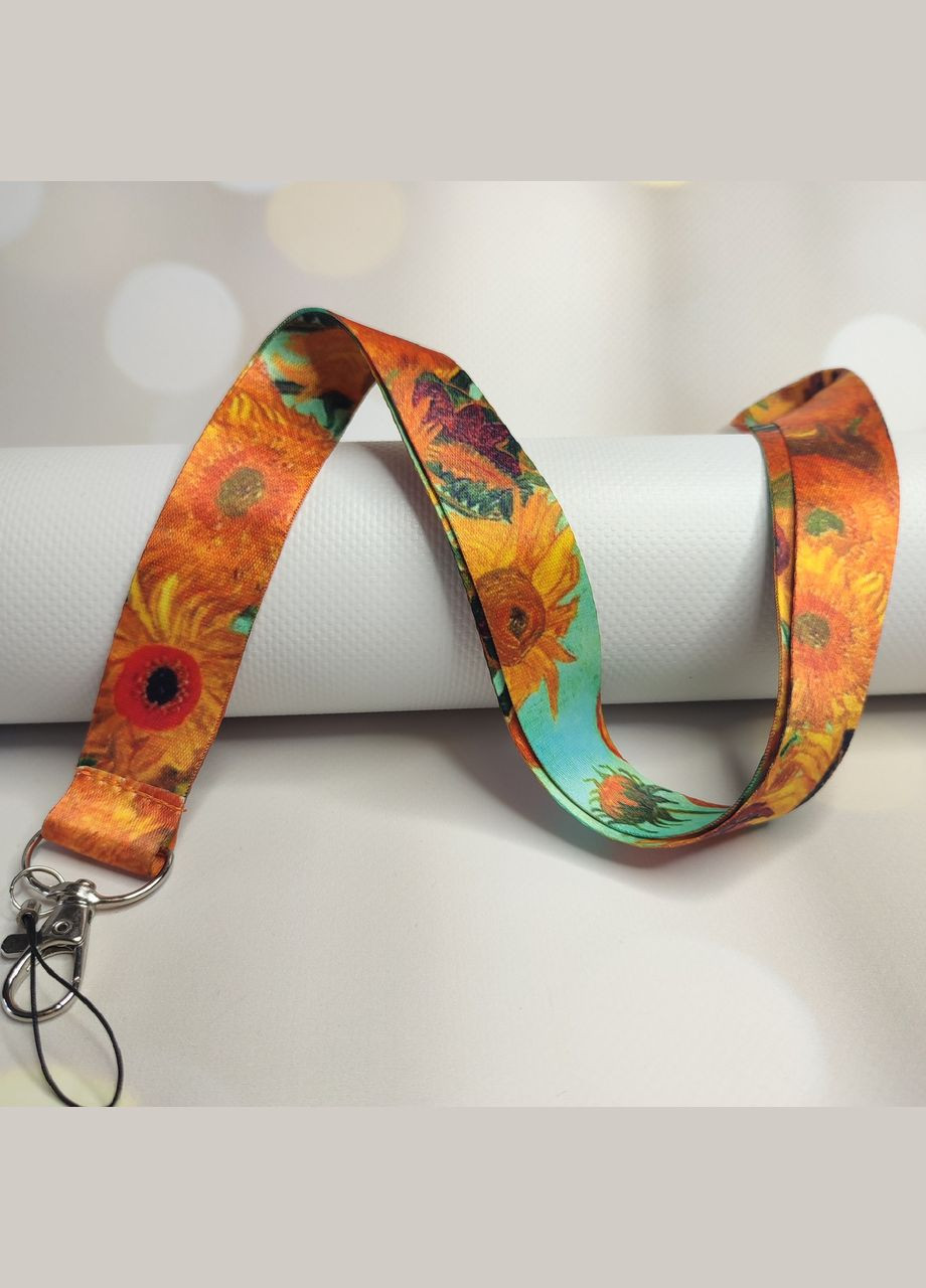 Ленточка для пропуска, бейджа, ланъярд "Винсент ван Гог. Подсолнухи" SureGeek (322594882)