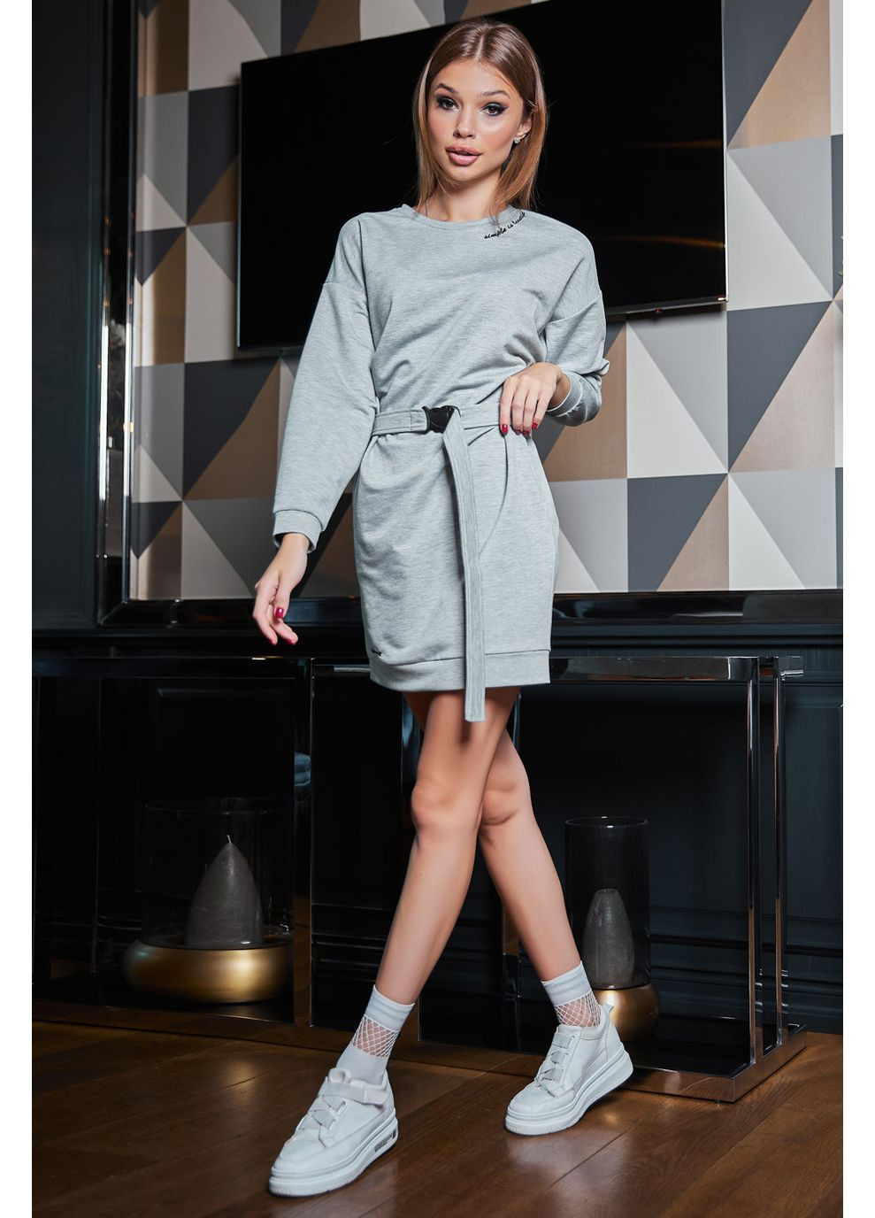 Сіра сукня 1628.4246 Seventeen