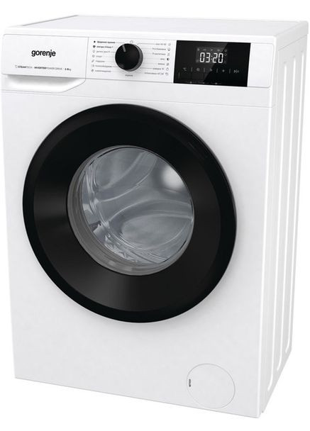Стиральная фронтальная машина, 6кг, 1000, A+++, 43.5см, дисплей, пар, инвертор, белый Gorenje (323000848)