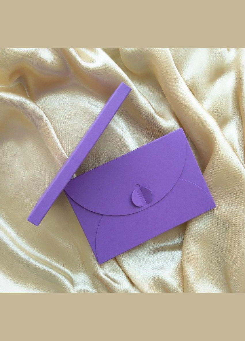 Подарунковий конверт-коробочка 80х120х8 мм з кольорового дизайнерського картону No Brand (326063790)