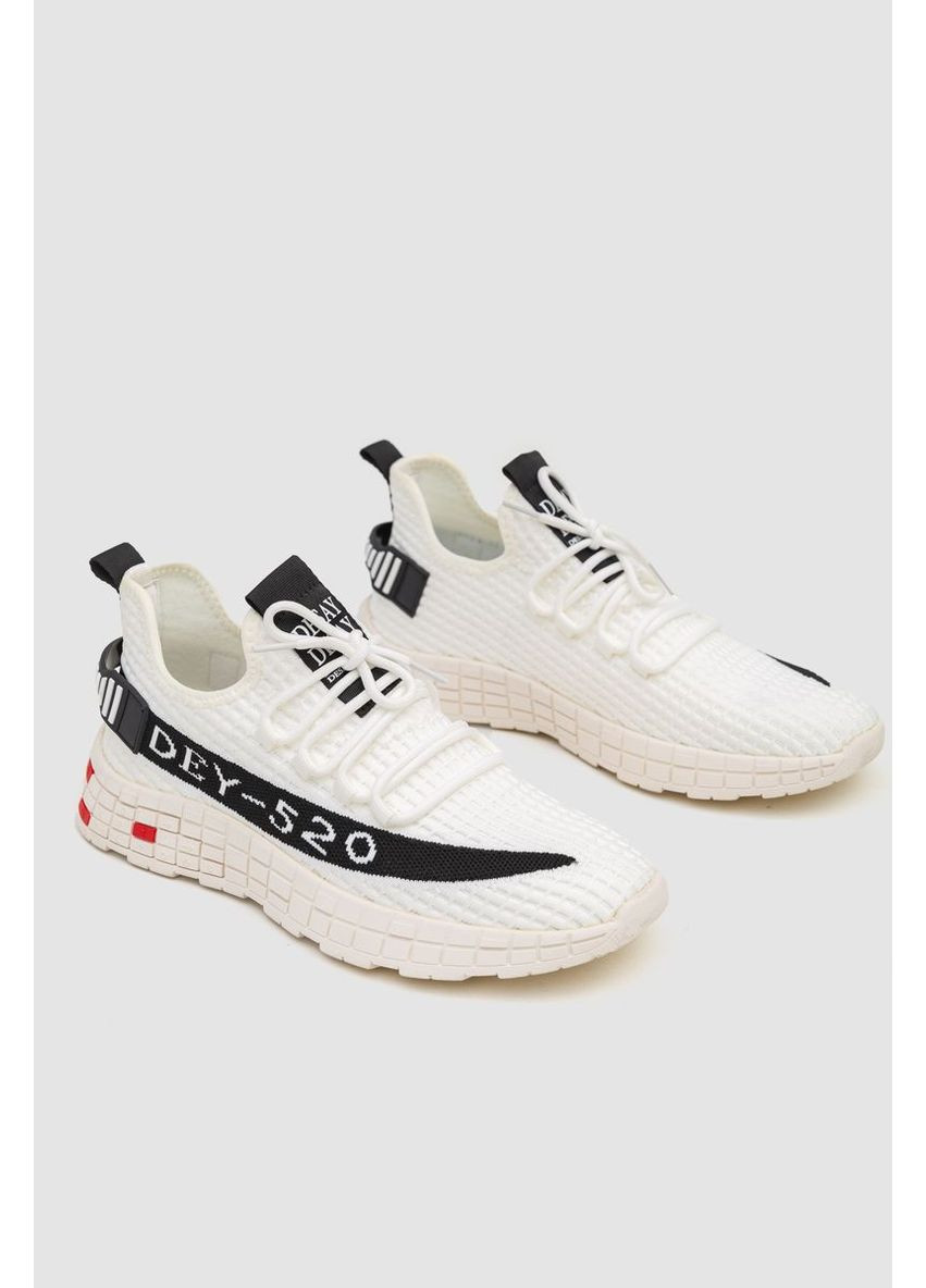 Белые демисезонные кроссовки мужские текстиль, 243r289012 Desay