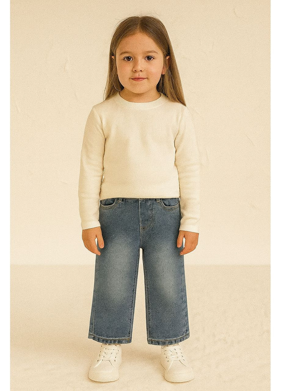 Дитячі джинси для дівчинки сині (5208) 110 No Brand (360965109)