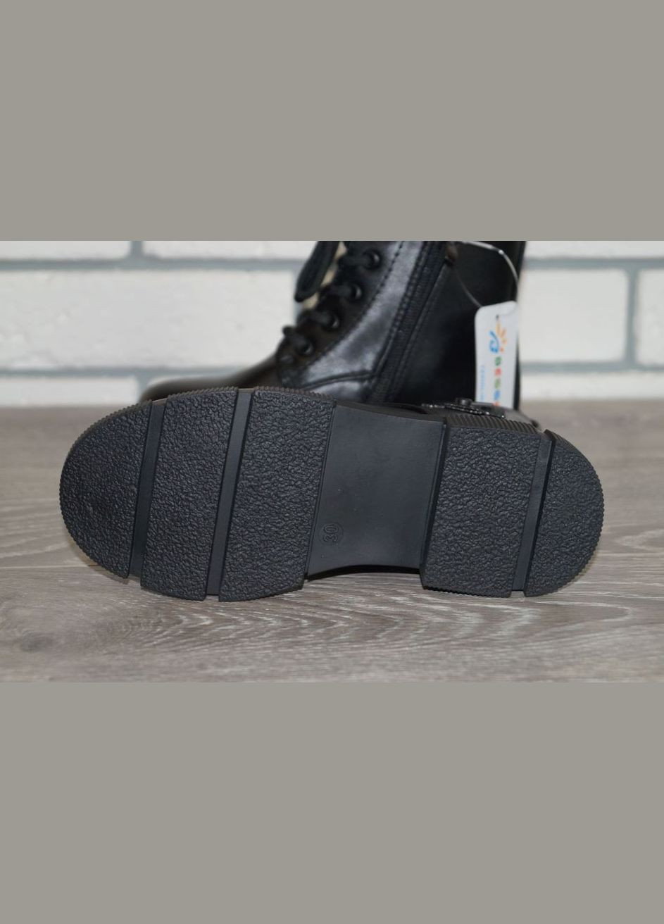 Черные повседневные, кэжуал осенние демисезонные ботинки черные Bessky