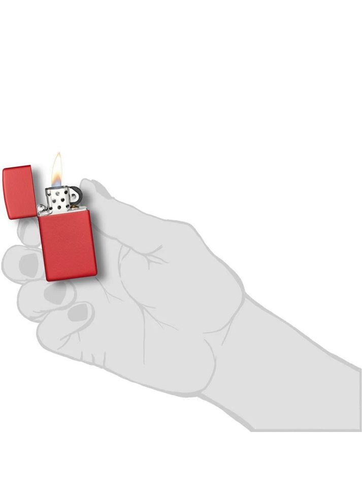 Зажигалка 1633 Slim Red Matte Zippo (322001172)