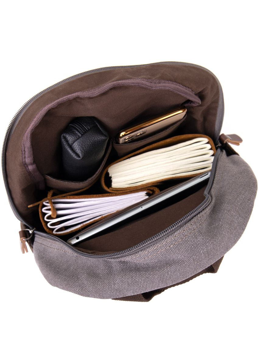 Рюкзак текстильний унісекс 20601 Сірий Vintage (328449841)