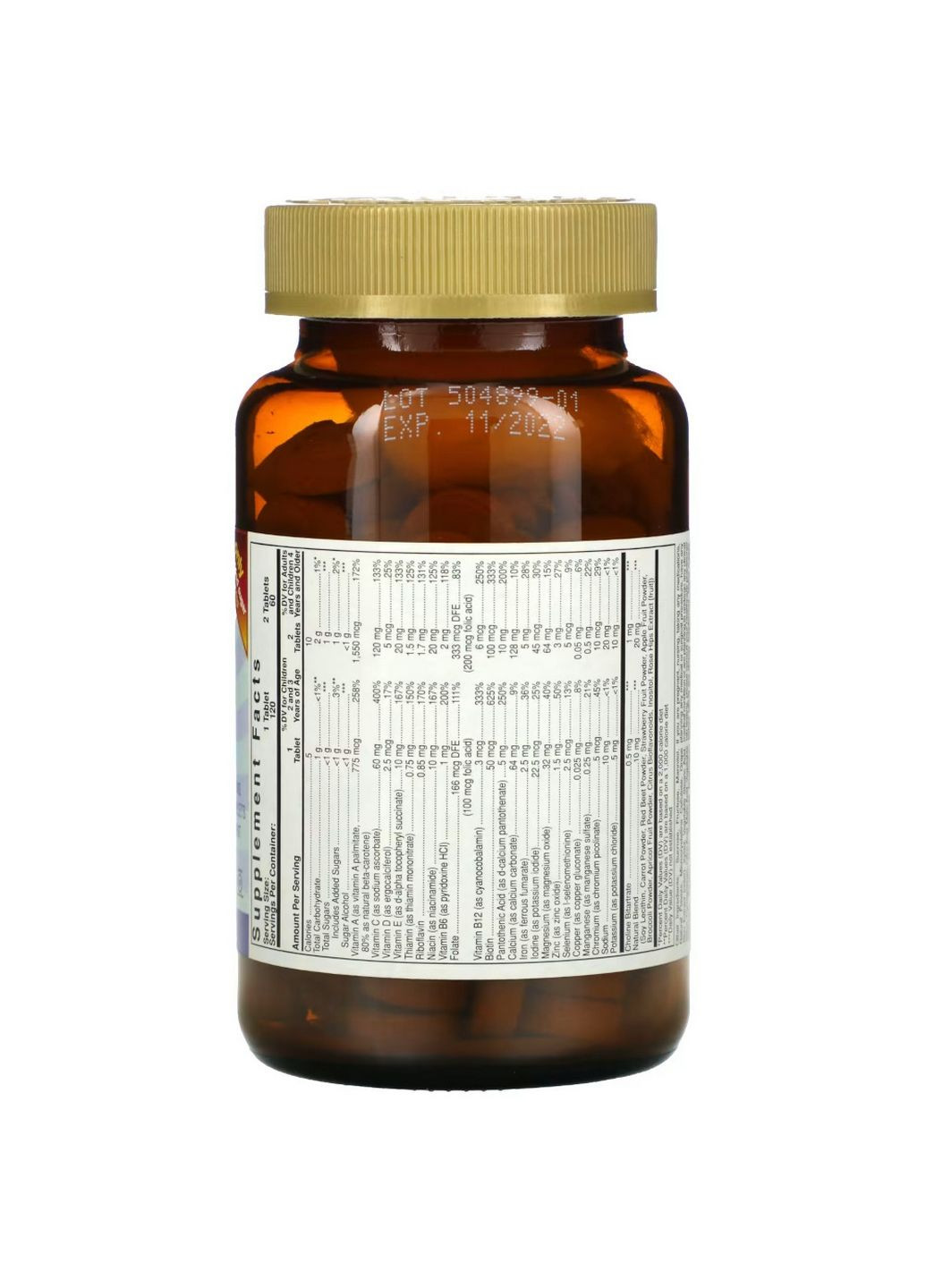 Вітаміни та мінерали Kangavites, 120 жувальних таблеток Ягоди Solgar (293479096)