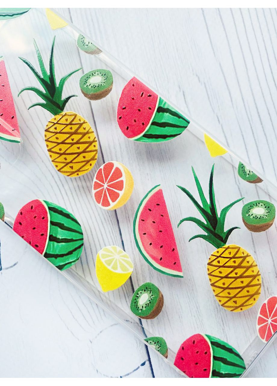 Чехол с утолщёнными углами на Samsung Galaxy S22:: Фруктовый микс (принт 347) Creative (360659155)