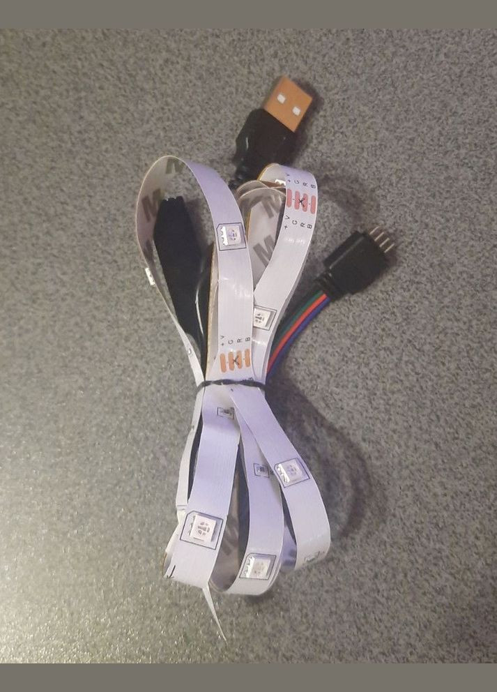 Лента светодиодная разноцветная DC5V USB 3Key-3M белая 3м No Brand (317254164)