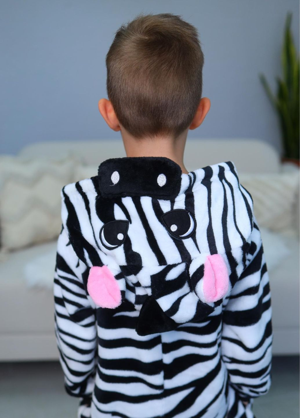 Кигуруми Зебра с капюшоном ушками и хвостиком для мальчиков My Kigu (366219453)