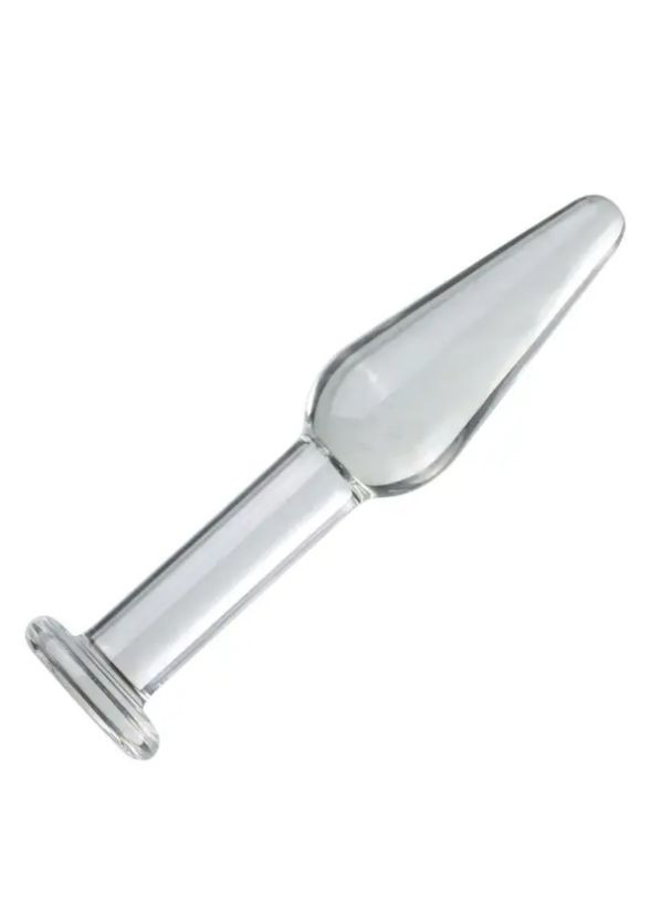 Анальная пробка из стекла для начинающих Плаг втулка для секса анальной стимуляции ануса стеклянная +ЛУБРИКАНТ No Brand (331345533)