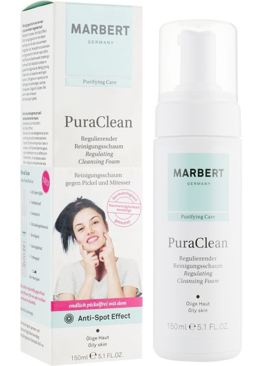 Очищувальна піна для обличчя Pura Clean Regulating Cleansing Foam 150ml (779632-16534) Marbert (368629010)