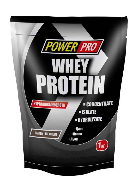 Протеин Whey Protein, 1 кг Ваниль Power Pro (324420924)