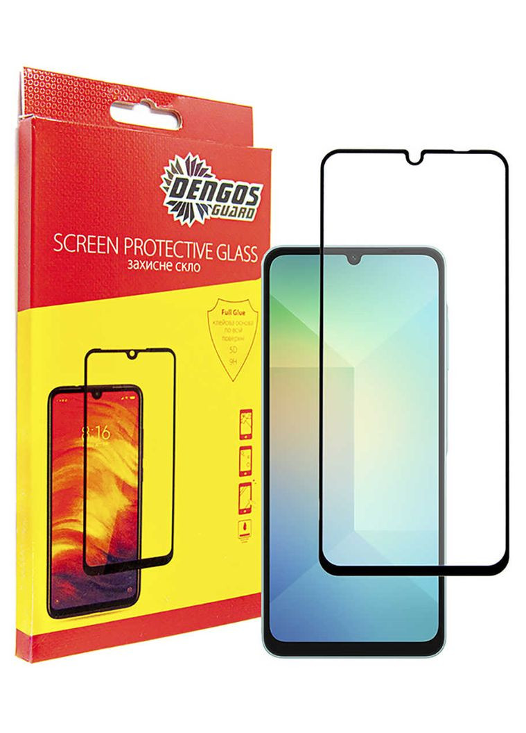 Захисне скло для Samsung Galaxy A06 SM-A065 Black Full Glue (TGFG-365) DENGOS (336954517)