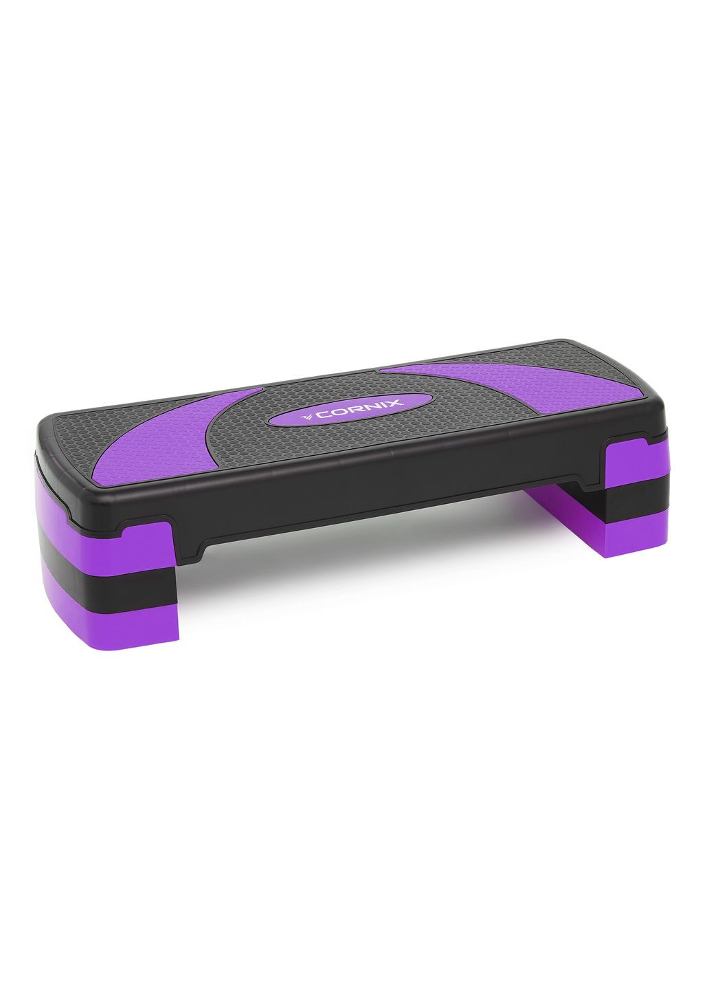 Степ-платформа 3-ступенчатая 78 х 29 х 10-20 см Black/Purple Cornix XR-0183 (342758422)