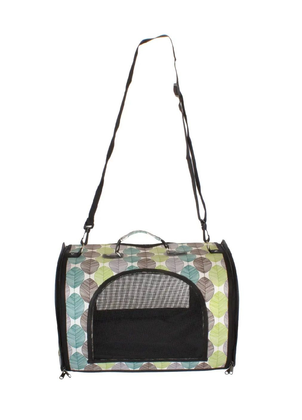 Сумка переноска складна для тварин гризунів котів собак з вентиляцією 46x28x30 см розмір L (477696-Prob) Зелена Unbranded (299049797)