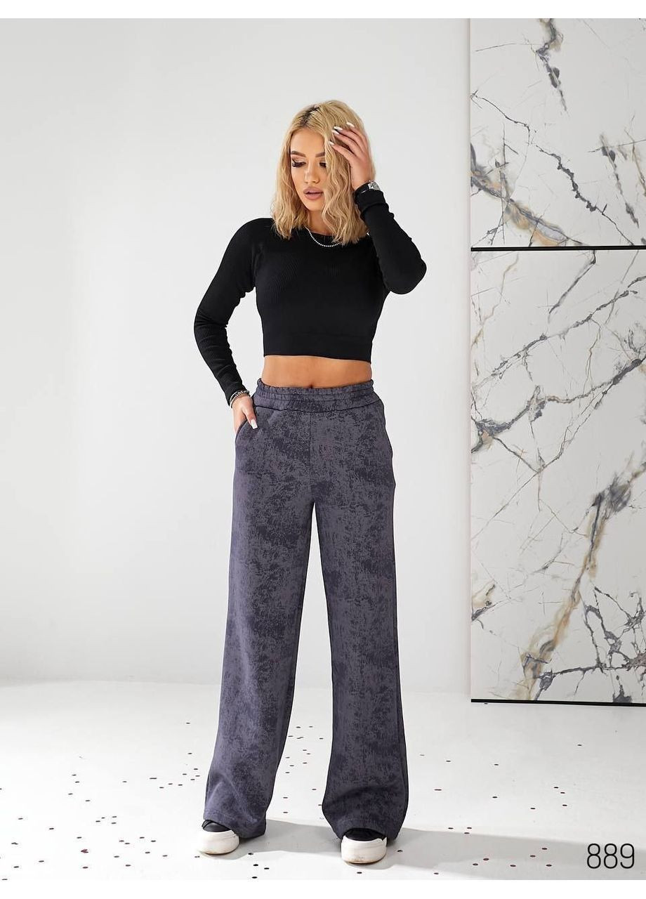 Штаны женские кюлоты на флисе No Brand (365819762)