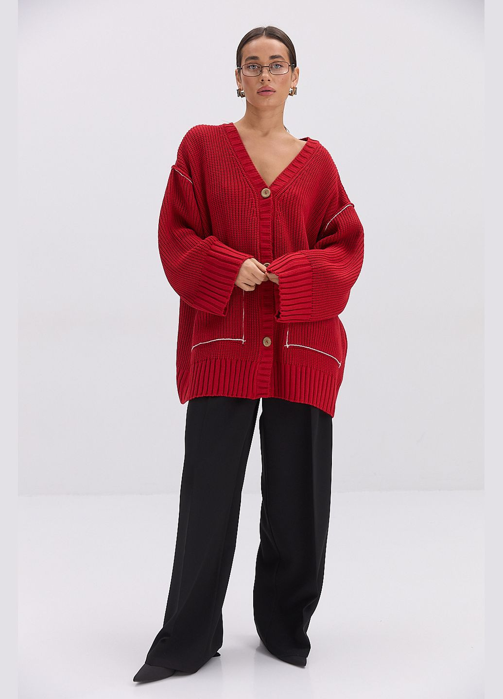 Красный кардиган Arjen