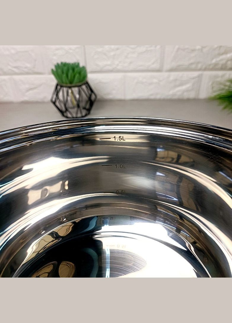 Ковш 1л из нержавеющей стали с крышкой с многослойным дном Gourmet Ardesto (303209797)