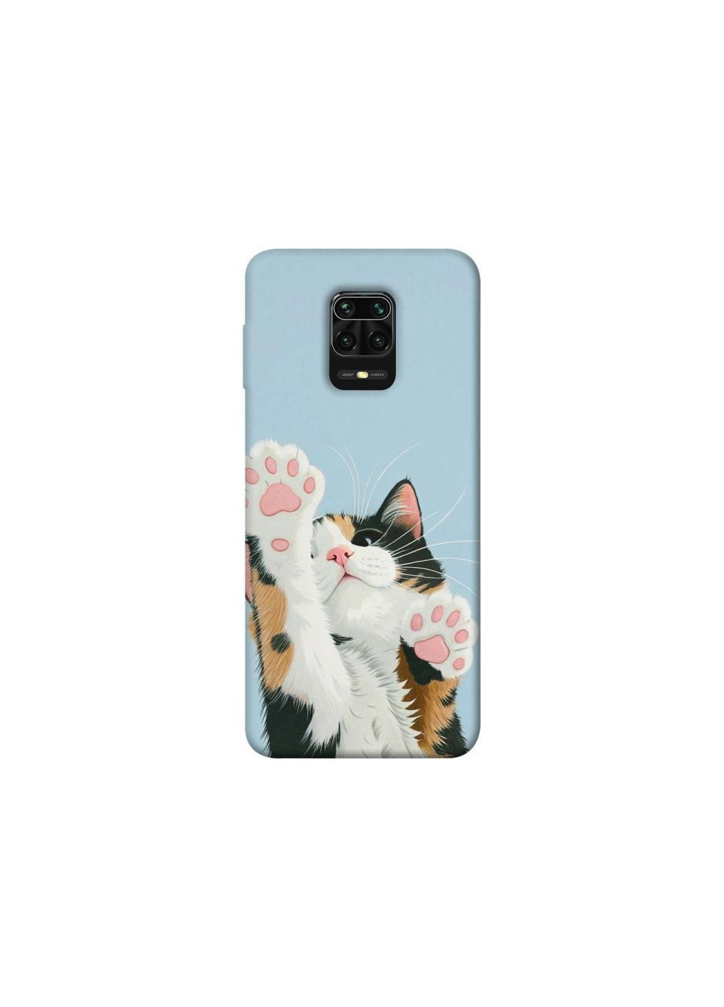 Чохол на Xiaomi Redmi Note 9s / Note 9 Pro / Note 9 Pro Max Cat paws vs2 Frontalka (351387370)