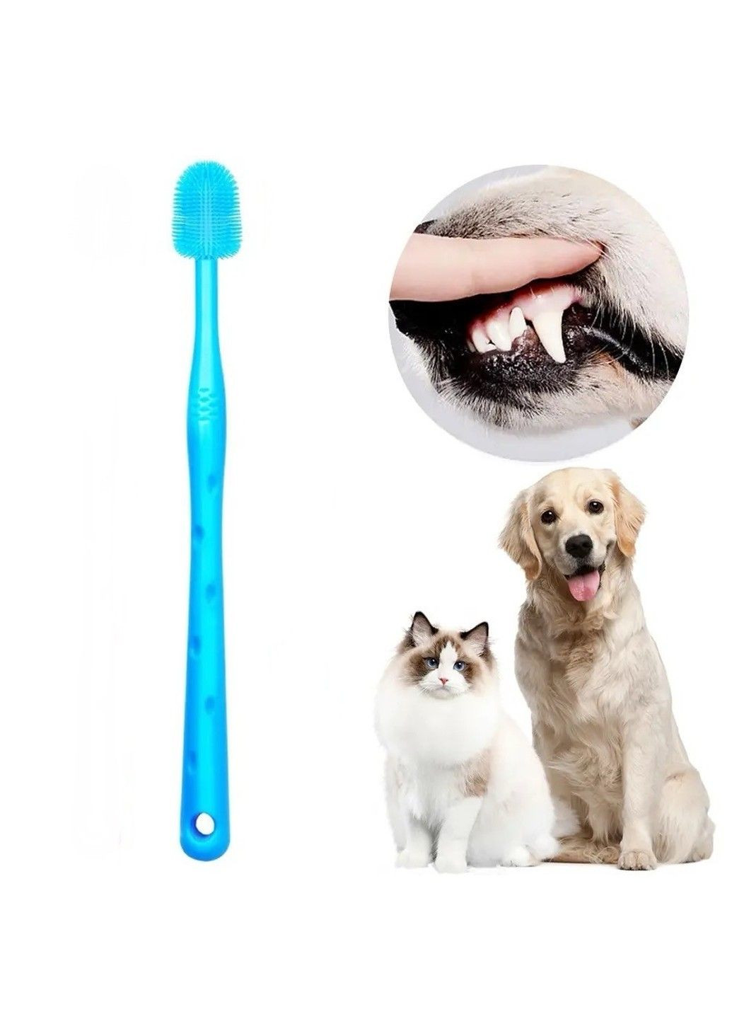 Зубна щітка для собак і кішок "Dali" Blue Xtep (320953279)