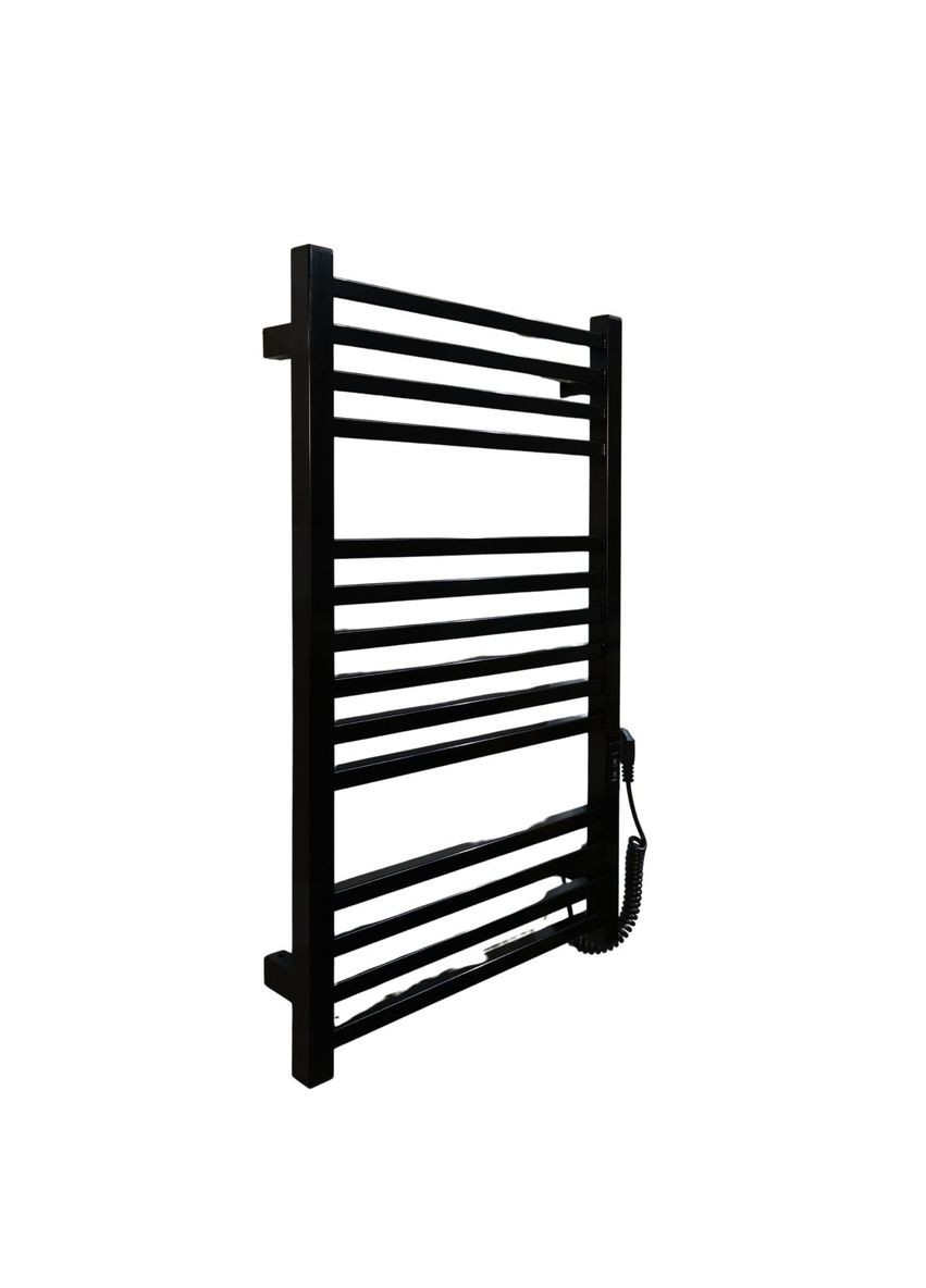 Рушникосушарка електрична з контроллером Чорний глянець 790*490 Carino LORENZO (367604613)