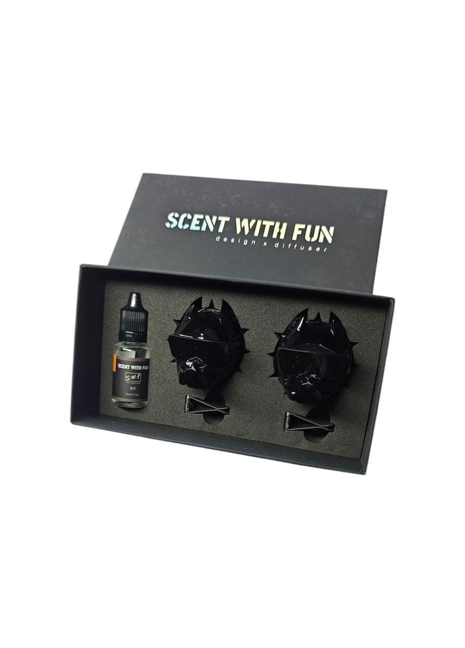 Многоразовый ароматизатор в машину на решетку Питбуль черный, Ароматизатор в машину Sakura (330127200)