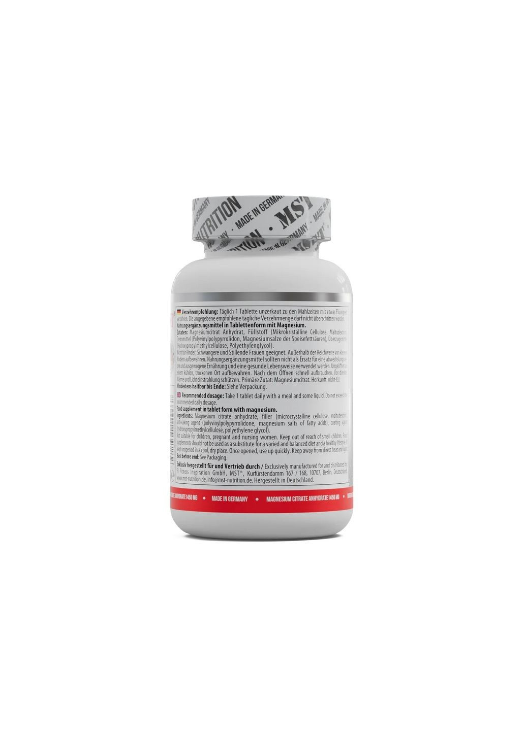 Витамины и минералы Magnesium Citrate 200 mg, 90 таблеток MST (293340862)