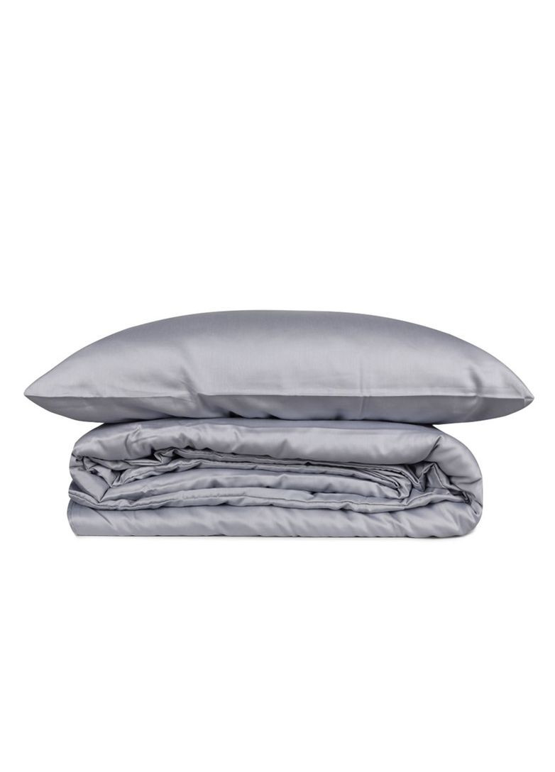 Комплект постільної білизни євро 200х220 Elegant - Grey сатин TC303375725 TURComFor (315887050)