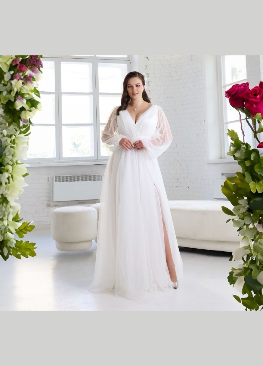 Білий вечірня плаття а-силует Lolita однотонна