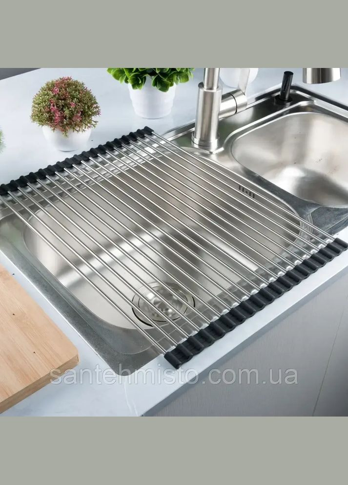 Комплект чорної кухонної мийки та змішувача з нержавіючої сталі NB-5742 Nett (336933061)