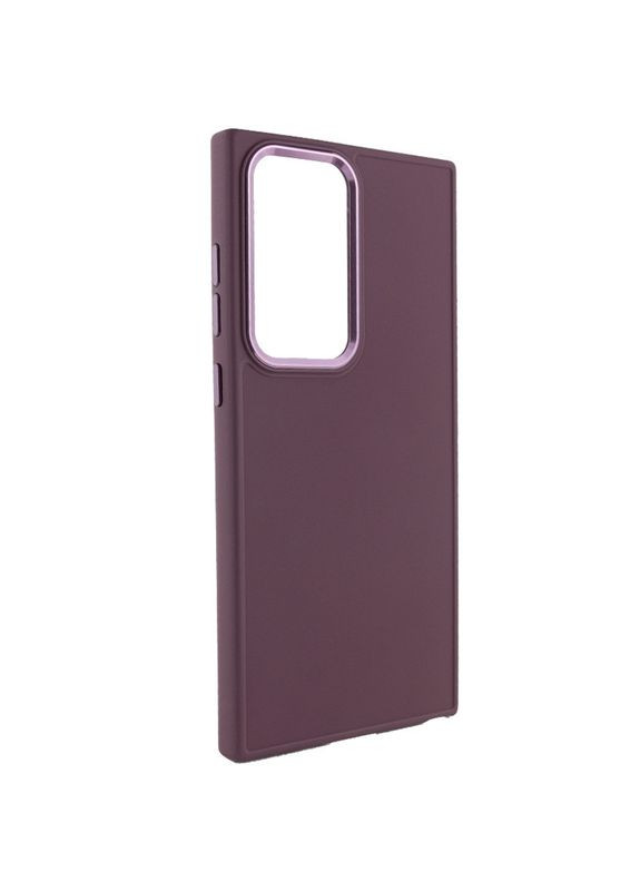 Чехол TPU Bonbon Metal Style для Samsung Galaxy S23 Ultra Plum No Brand (359476499)
