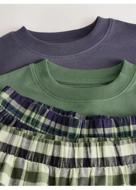 Сіро-синя підліткова піжама для хлопчика next f33-326 зелений No Brand