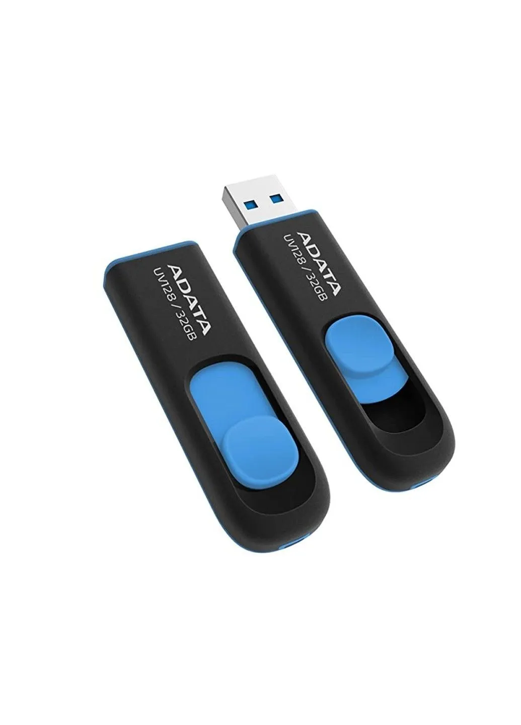 Флеш-накопичувач USB 3.2 UV 128 32Gb Black/Blue ADATA (398311116)