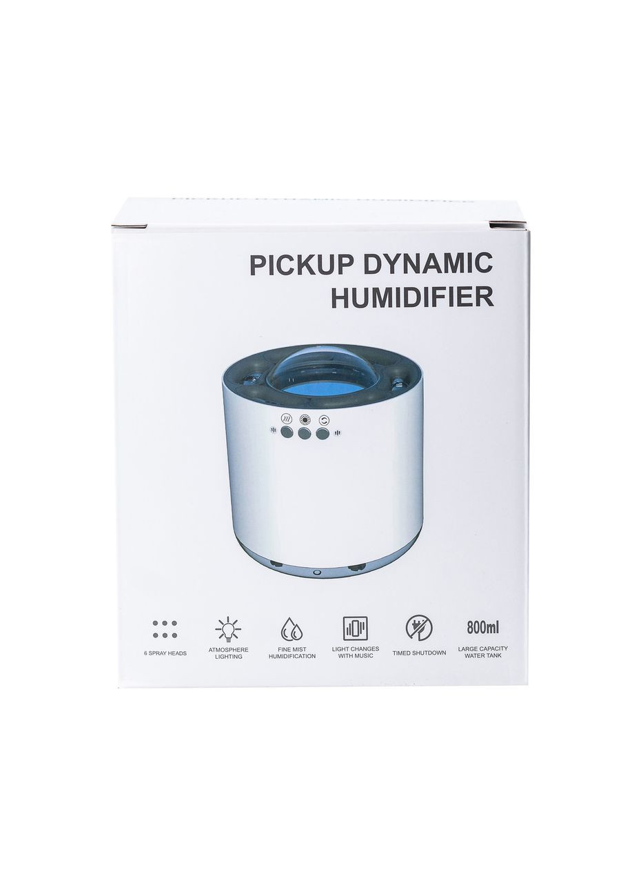 Увлажнитель воздуха с RGB-подсветкой и синхронизацией с музыкой 800 мл, белый HPKP6262 Happy Life (369143059)