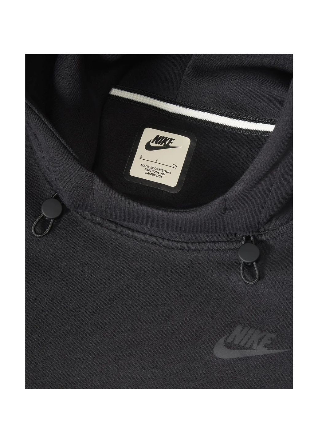 Худые женское Sportswear Tech Fleeceoversized Hoodie Black Nike (365963346)