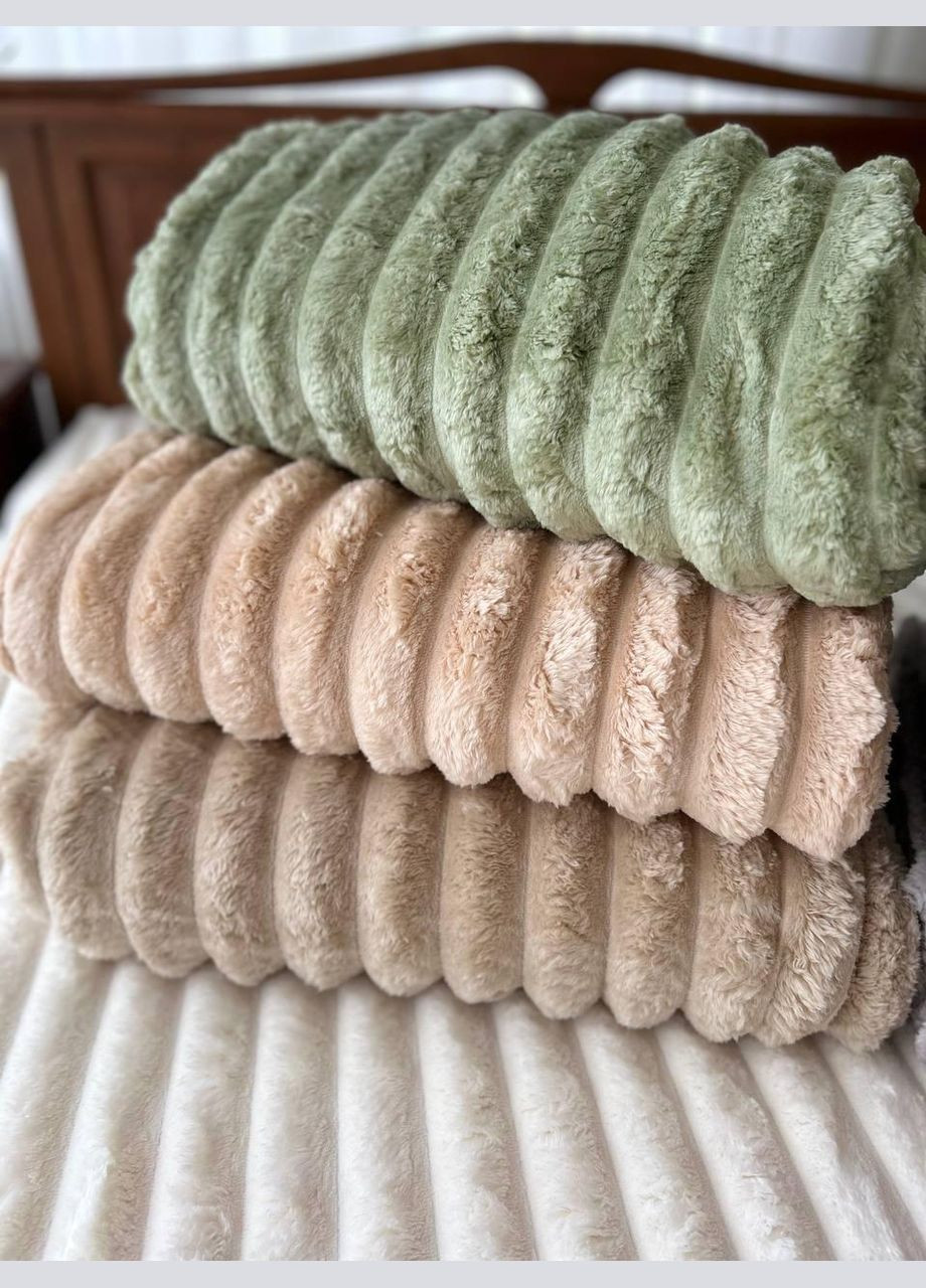 Теплый плед шарпей мягкий плюшевый Серый (П4К-Mpled002-03) No Brand (306633862)