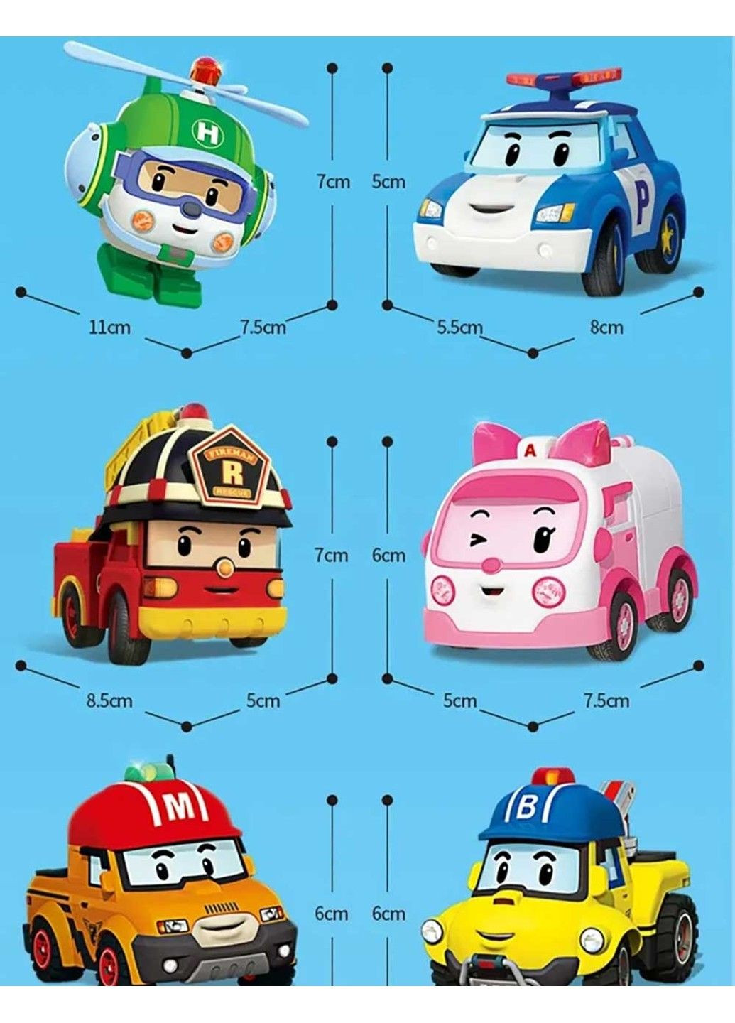 Ігровий набір GoGo 'Рятівники делюкс' (6 шт) Robocar Poli (335054516)