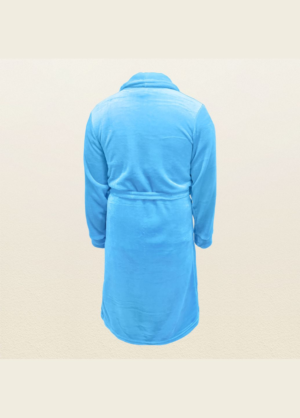 Халат чоловічий без капюшона однотонний з теплої тканини Бежевий dexter's (278643251)