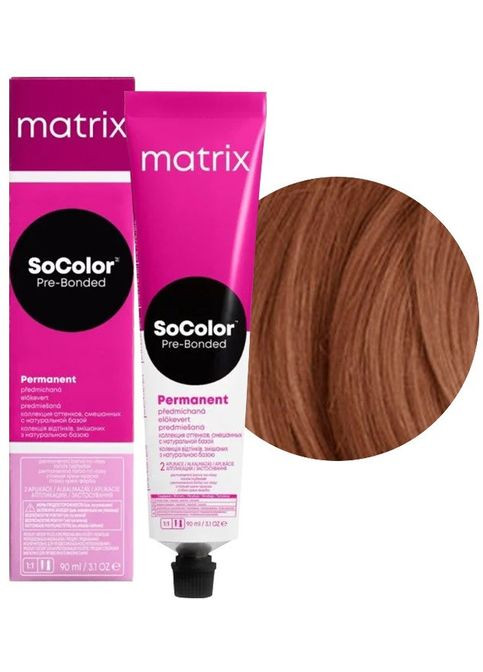 Стойкая кремкраска для волос SoColor Pre-Bonded 6BC шоколадно-медный шатен, 90 мл. Matrix (292736124)