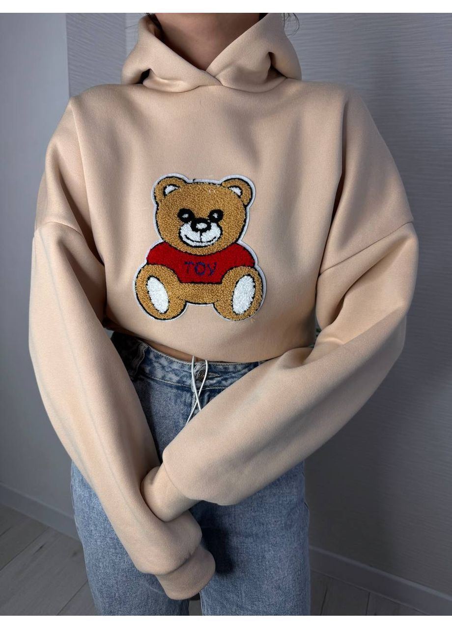 Худі з об’ємним плюшевим ведмедиком No Brand (370032260)