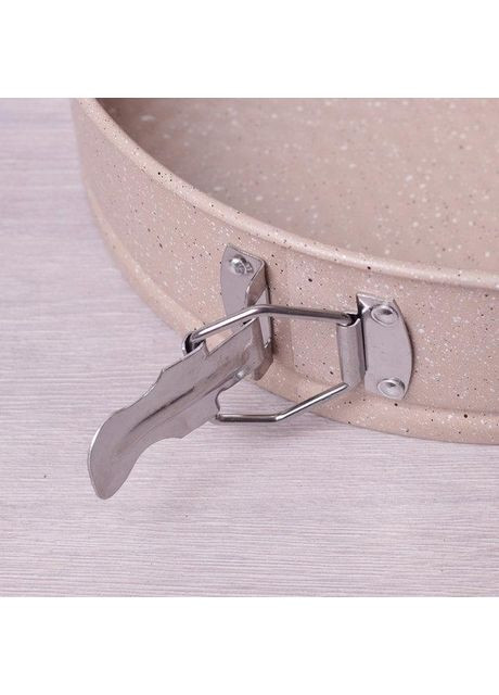 Набір роз'ємних форм Marble 3шт вуглецева сталь для випікання тортів запіканок 24 26 28 см Kamille (368981724)