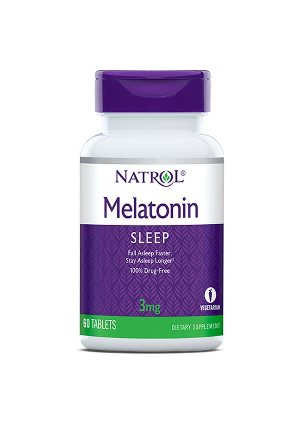 Натуральна добавка Melatonin 3 mg, 60 таблеток Natrol (293481222)